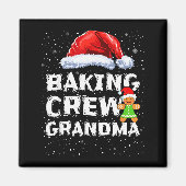 Aimant Cookie Baking Crew Shirt Grandma Matching Christma (Devant)