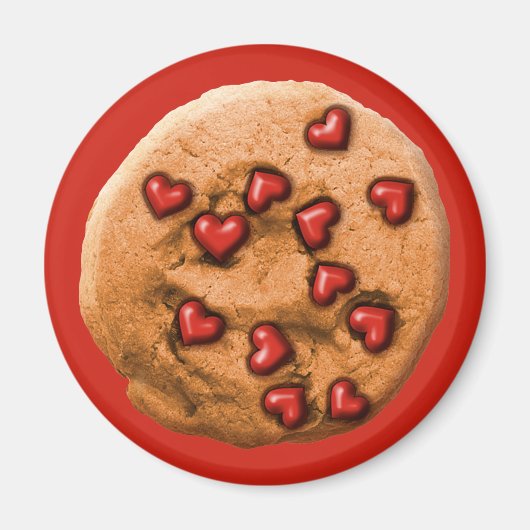 Aimant Cookie Cœur Puce (Devant)
