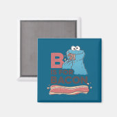 Aimant Cookie Monster B Is For Bacon (Recto/Verso)