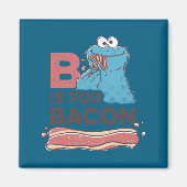 Aimant Cookie Monster B Is For Bacon  (Devant)