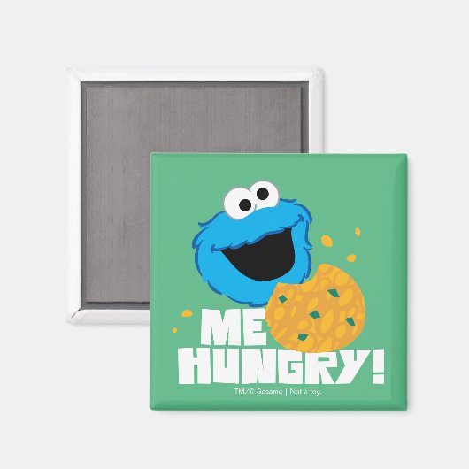 Aimant Cookie Monster | Moi qui ai faim ! (Recto/Verso)