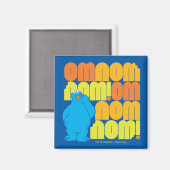 Aimant Cookie Monster Nom Nom Motif (Recto/Verso)