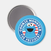 Aimant Cookie Monster pour le président (Recto/Verso)