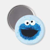 Aimant Cookie Monster | Tendance aquarelle (Recto/Verso)