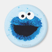 Aimant Cookie Monster | Tendance aquarelle (Devant)