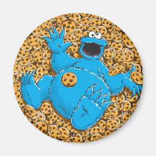 Aimant Cookie Monster vintage et cookies