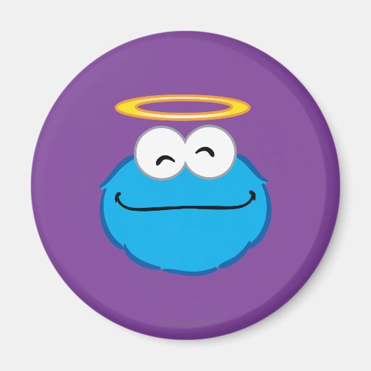 Aimant Cookie Souriant visage avec Halo (Devant)