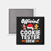 Aimant Cookie Tester Crew Christmas Baking Xmas Pajamas  (Recto/Verso)