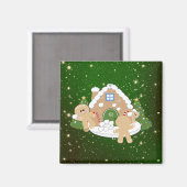 Aimant Cookies de Noël en pain d'épice (Recto/Verso)