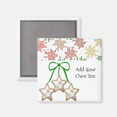 Aimant Cookies de Noël Polka Dot (Recto/Verso)