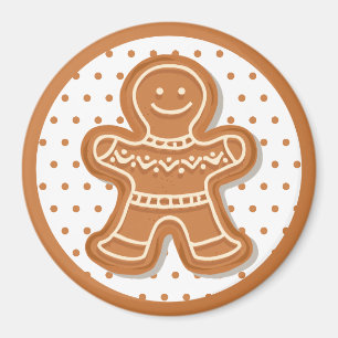 Aimant Cookies de pain d'épice de Noël