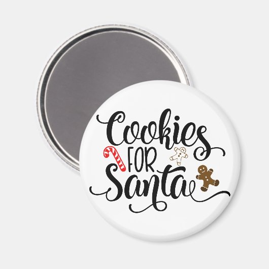 Aimant Cookies pour Père Noël Fun Christmas (Recto/Verso)