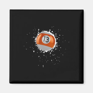 Aimant Cool 13 balles Treize billard billard peinture pla