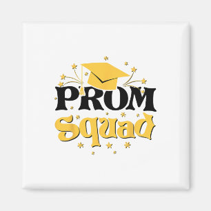 Aimant Cool 2025 Prom Squad Cl De 2025 Graduation Matchin
