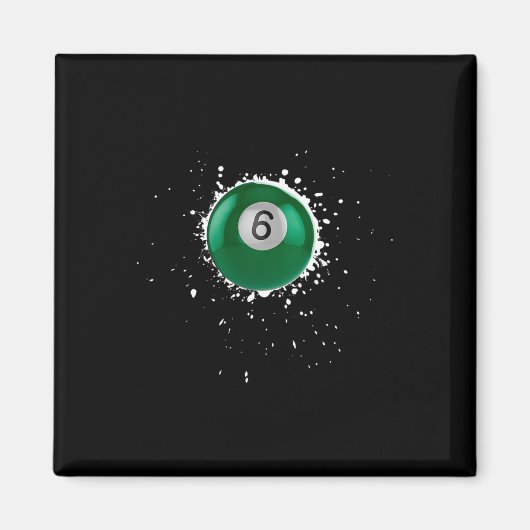 Aimant Cool 6 balles Billard de six billard de billard de (Devant)
