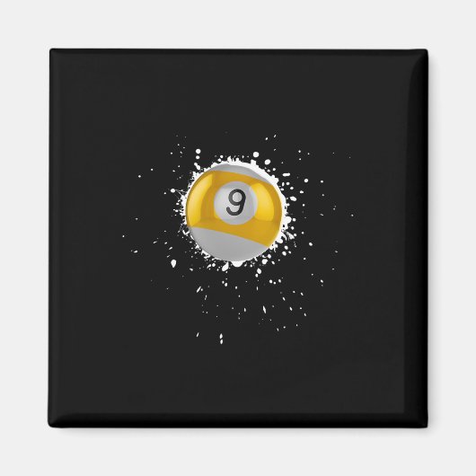 Aimant Cool 9 balles Neuf billard billard de billard de p (Devant)