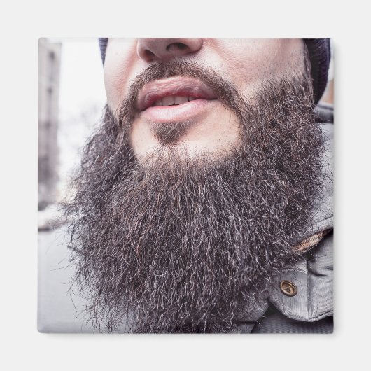 Aimant cool Beard & Mustache (Devant)