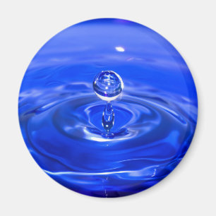 Aimant Cool Bleu gouttelette d'eau