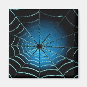 Aimant Cool Blue Spider Web