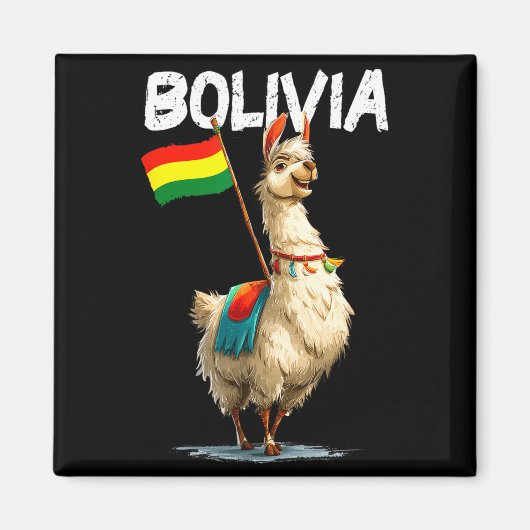 Aimant Cool Bolivian Llama Costume For Bolivia Lovers (Devant)