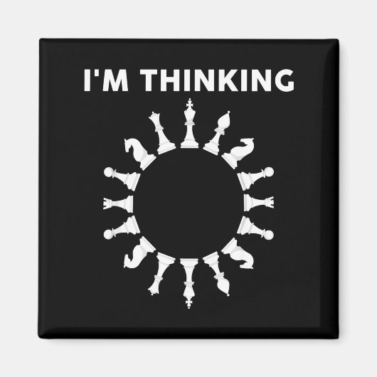 Aimant Cool Chess Art For Men Women Kids Chess Player Che (Devant)