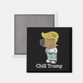 Aimant Cool Chill Guy Mème Tee - shirts - Trump Chill Guy (Recto/Verso)