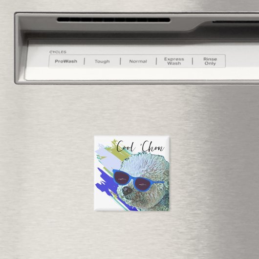 Aimant Cool Chon le Bichon (In Situ (Lave-vaisselle))