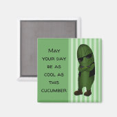 Aimant Cool comme un concombre (Recto/Verso)
