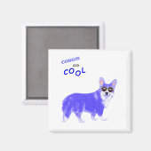 Aimant Cool Corgi (Recto/Verso)