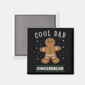 Aimant Cool Dad Gingerbread Man Cookie Family Christmas P (Recto/Verso)