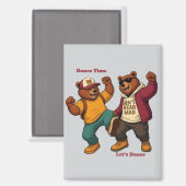 Aimant Cool Dancing Bears (Recto/Verso)