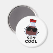 Aimant Cool de soja Funny Soy Sauce Pun (Recto/Verso)