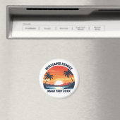 Aimant Cool de voyage sur mesure Sunrise Palm Trees (In Situ (Lave-vaisselle))