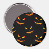 Aimant Cool effrayant Jack O'Lantern visage motif d'Hallo (Recto/Verso)