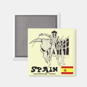 Aimant Cool Espagne corrida graphisme design d'aimant (Recto/Verso)