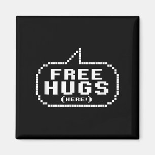 Aimant Cool Free Hugs Citations Novelty Graphic Tee - shi