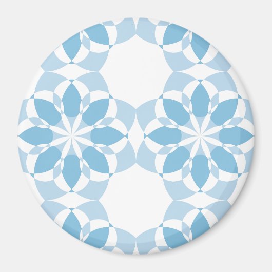 Aimant Cool, girly, moderne, tendance fleur unique abstra (Devant)