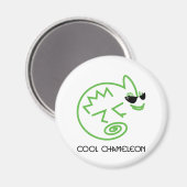 Aimant Cool Green Chameleon (Recto/Verso)