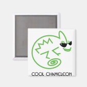 Aimant Cool Green Chameleon (Recto/Verso)