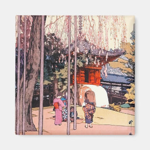 Aimant Cool japonais cerisier en Kawagoe Yoshida art