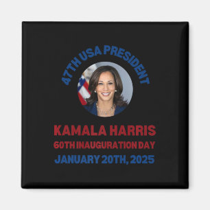 Aimant Cool Kamala Harris 2024 Jour d'Inauguration Souven