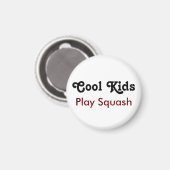 Aimant Cool Kids Play Squash (Recto/Verso)