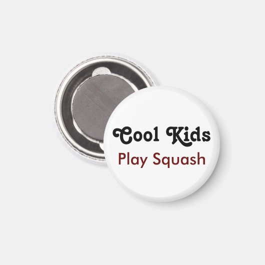 Aimant Cool Kids Play Squash (Recto/Verso)