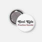 Aimant Cool Kids Practice Karaté (Recto/Verso)
