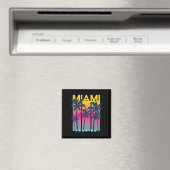 Aimant Cool Miami Florida Graphic Design Tee - shirts, I (In Situ (Lave-vaisselle))