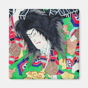 Aimant Cool oriental Yoshitoshi Kabuki Actor art japonais