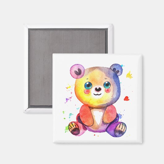 Aimant Cool Ours mou Teddy positif (Recto/Verso)