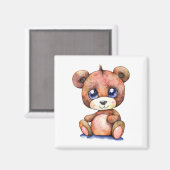 Aimant Cool Ours mou Teddy positif (Recto/Verso)