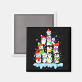 Aimant Cool Penguin Christmas Pajamas Shirt Boys, Penguin (Recto/Verso)