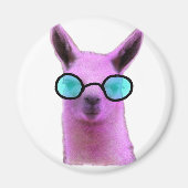 Aimant Cool Pink Llama ! (Devant)